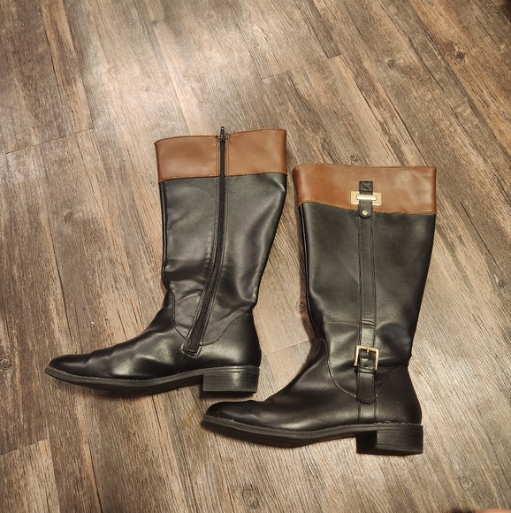 Karen Scott Boots Size 8M- Extended Calf - Picture 3 of 16